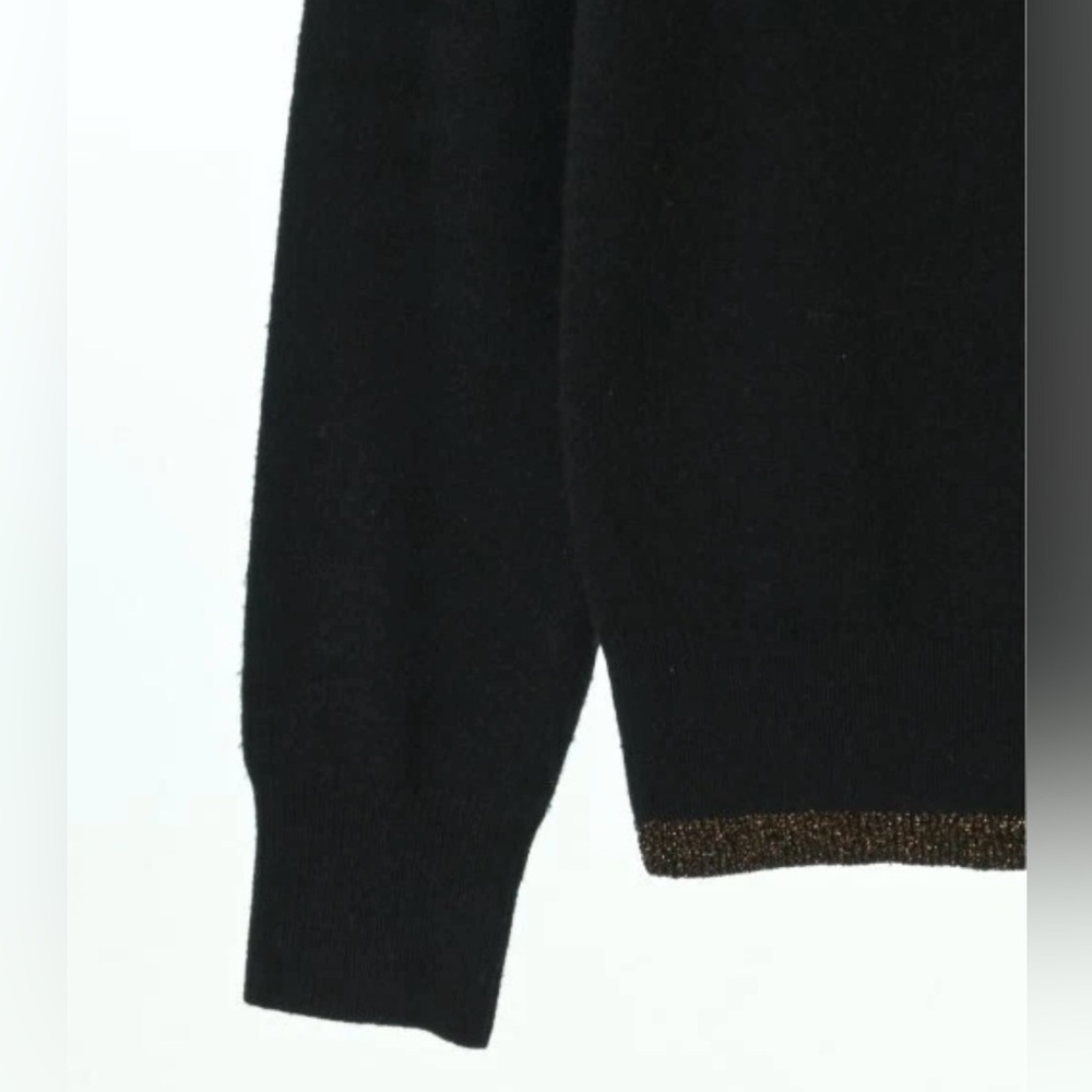 Coach Wool Cashmere Blend Rexy Patch Turtleneck Sweater Black Small - Picture 5 of 6